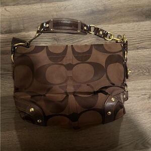 Coach Brown Signature Shoulder Bag